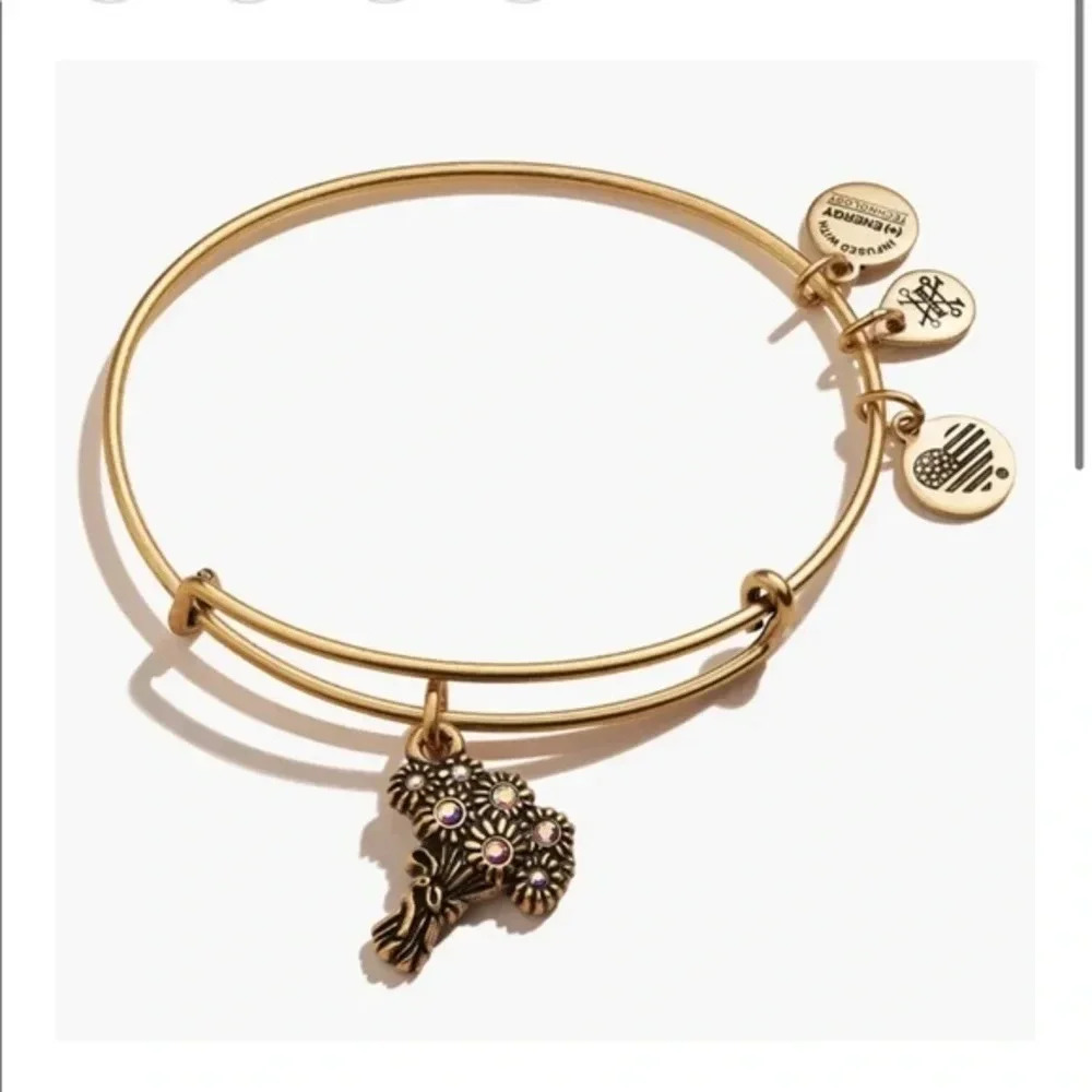 Alex and ani Flower bangle retired